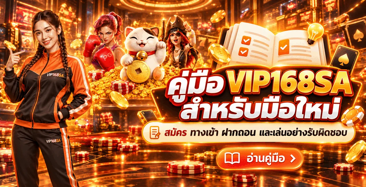 VIP168SA คู่มือสมัคร ทางเข้า ฝากถอน สำหรับมือใหม่